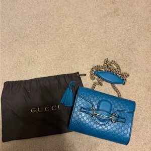 Gucci Emily Crossbody bag in teal